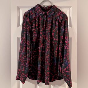 Torrid leopard print blouse size 2